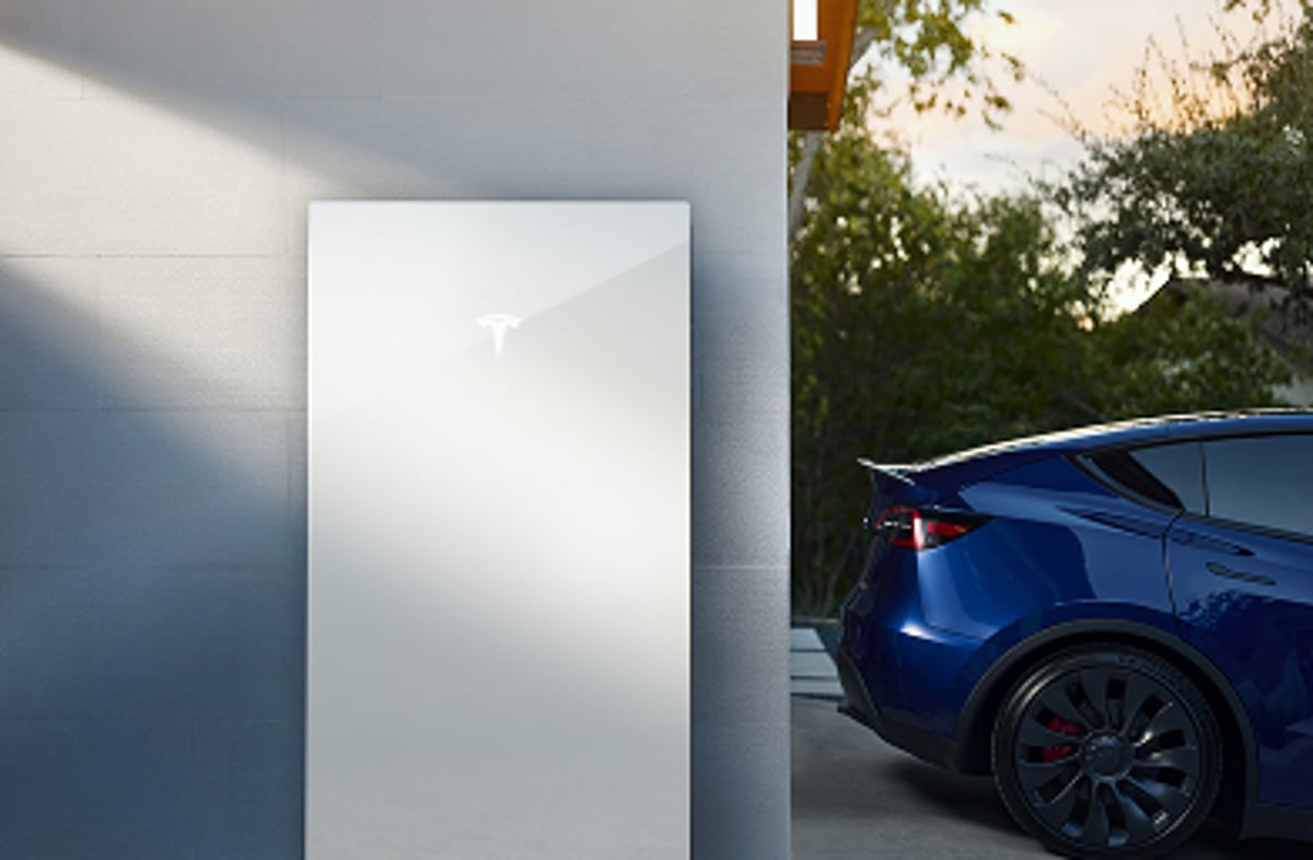 Tesla Powerwall 3 Installed on a House Wall