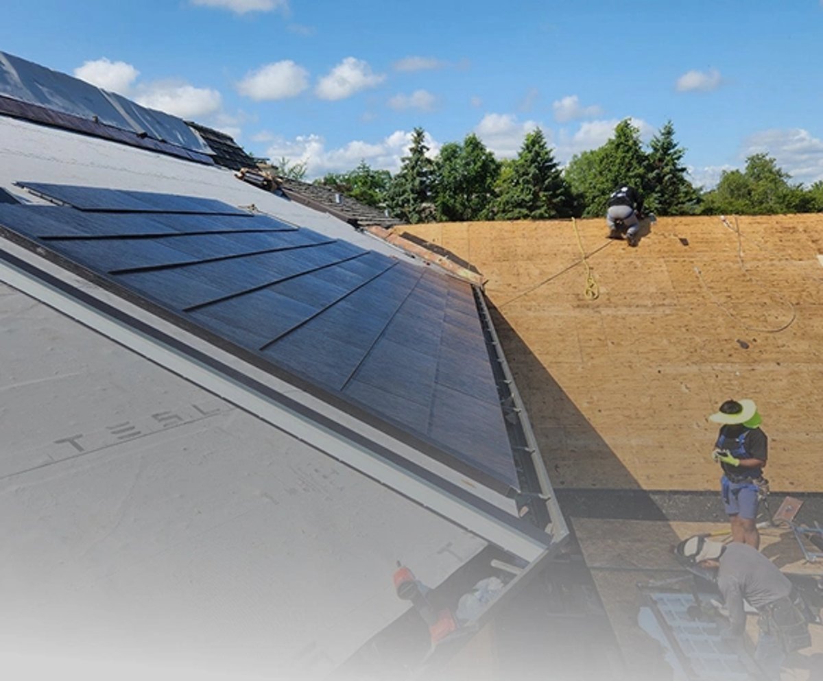 Tesla Solar Roof Project - Installing New Tesla Solar Roof