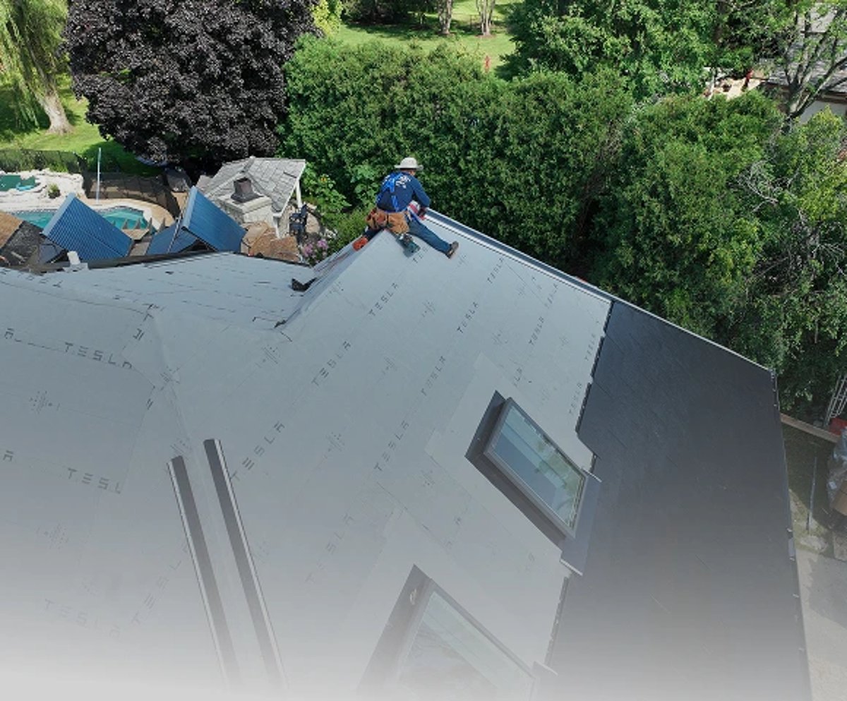Tesla Solar Roof Project – Underlayment and Partial Tile Coverage