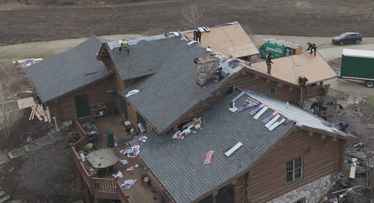Roof Observation From Drone